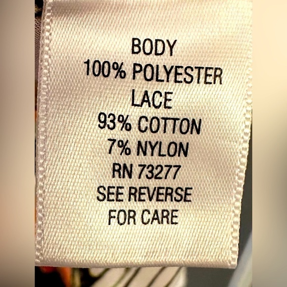 Candies Sheer / Crochet Effect Blouse - Size XS - Picture 5 of 5